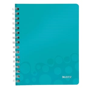 Afbeelding van Leitz collgeblok 4639 WOW | A5 | gelinieerd | ijsblauw metallic | 80gr. | 80 vel