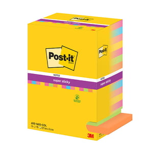 Afbeelding van 3M Post-it notes | 76 x 127 mm | assorti | 16 stuks