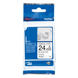 Afbeelding van Brother TZe-R251 lintcassette zwart op wit 24mm x 4m (origineel)
