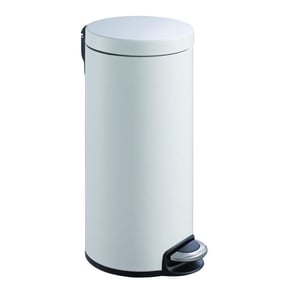 Afbeelding van EKO Serene vuilnisbak | staal/aluminium | wit | 30 liter