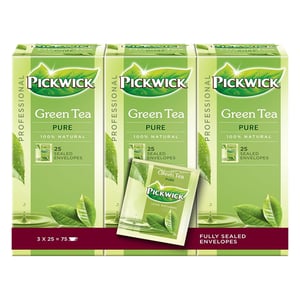 Afbeelding van Pickwick Professional Green Tea Pure | 3 x 25 stuks