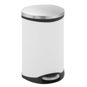 Afbeelding van EKO Shell Bin pedaalemmer | wit | 18 liter