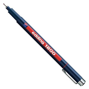 Afbeelding van Edding 1800 profipen | fineliner | rood | 0,25 mm