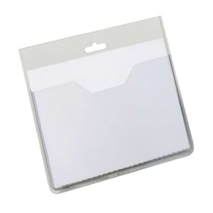 Afbeelding van Durable 813619 naambadge open zonder textielkoord | transparant | 20 stuks