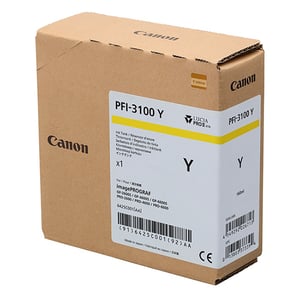 Afbeelding van Canon PFI-3100Y inktcartridge geel (origineel)