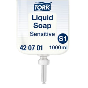 Afbeelding van Tork 420701 vloeibare zeep voor gevoelige huid | geschikt voor Tork S1 dispenser | 1 liter
