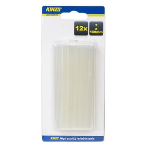 Afbeelding van Kinzo 79752 lijmpatronen 7 mm | glue sticks | transparant | 12 stuks