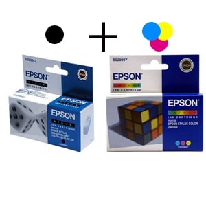 Afbeelding van Epson bundel S020047(bl) + S020097(color)