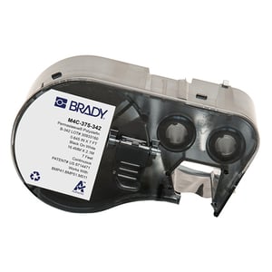 Afbeelding van Brady M4C-375-342 tape krimpkous zwart op wit | 16,40 mm x 2,13 m (origineel)