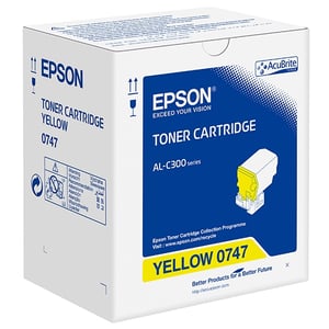 Afbeelding van Epson S050747 toner cartridge geel (origineel)