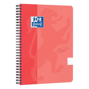 Afbeelding van Oxford 400118804 Touch spiraalblok | A5 | gelinieerd | oranje | 90 gr. | 70 vel