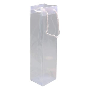 Afbeelding van Plastic wijnflestas | transparant | 100 x 380 mm | 6 stuks