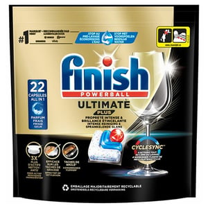 Afbeelding van Finish Ultimate Plus Vaatwastabletten | Regular | 22 stuks