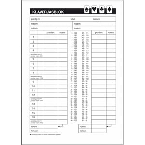 Afbeelding van Sigel klaverjasblok | 105mm x 148mm | 50 vel
