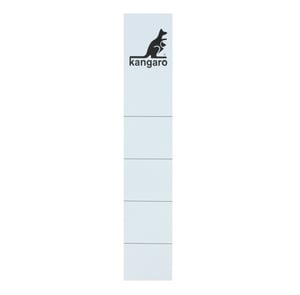 Afbeelding van Kangaro K-3500Z50 rugetiket smal | wit | zelfklevend | 10 stuks