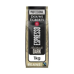 Afbeelding van Douwe Egberts Espresso Dark Fair Trade koffiebonen 1 kg