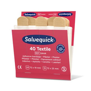 Afbeelding van Salvequick pleisterdispenser navulling | textiel pleisters | 6 doosjes