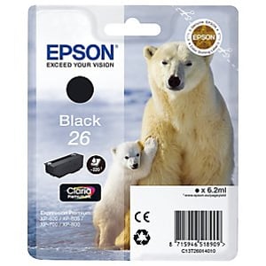 Afbeelding van Epson T2601 nr. 26 inktcartridge zwart (origineel)