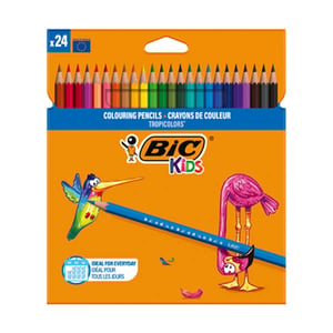 Afbeelding van BIC Kids Tropicolors kleurpotloden | in etui | 24 stuks