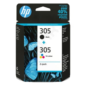 Afbeelding van HP 6ZD17AE nr. 305 zwart en kleur (origineel)
