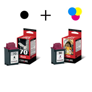 Afbeelding van Lexmark bundel 70(black) + 90(foto)