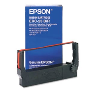 Afbeelding van Epson ERC-23 B/R inktlint zwart / rood (origineel)