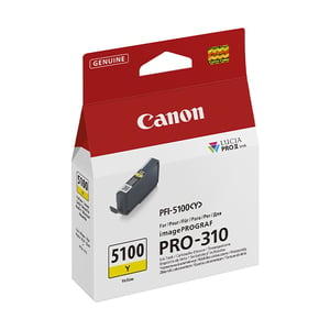 Afbeelding van Canon PFI-5100Y inktcartridge geel (origineel)
