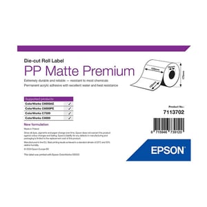 Afbeelding van Epson 7113702 PP matte label 105 x 152 mm (origineel)