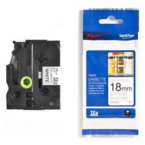 Afbeelding van Brother TZe-N241 tape zwart op wit 18mm x 8m (origineel)