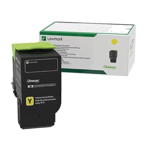 Afbeelding van Lexmark 75M2XY0 toner cartridge geel extra hoge capaciteit (origineel)