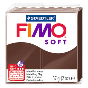 Afbeelding van Fimo 8020-75 klei soft | boetseerklei | choco | 57 gram