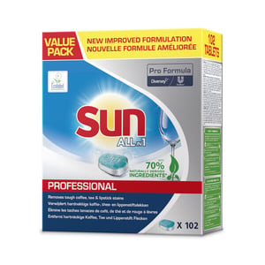 Afbeelding van Sun Pro Formula All-in-1 vaatwastabletten | Classic | 102 stuks