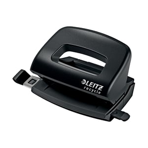 Afbeelding van Leitz 50100095 NeXXt Recycle mini perforator | zwart | 2-gaats | tot 10 vel