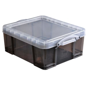 Afbeelding van Really Useful Box opbergdoos | polypropyleen | gerookt transparant | 18 liter