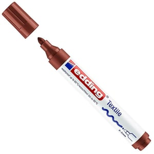 Afbeelding van Edding 4500 textielmarker | bruin | ronde punt | 2-3 mm