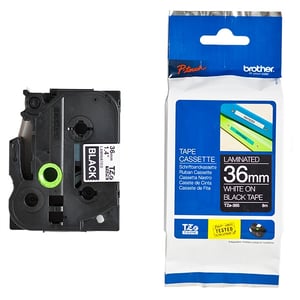 Afbeelding van Brother TZe-365 tape wit op zwart 36mm x 8m (origineel)