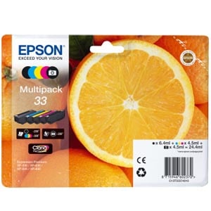 Afbeelding van Epson 33 BK/PBK/C/M/Y serie (origineel)