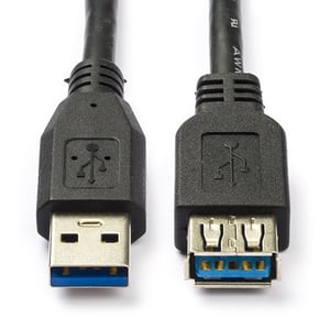 Afbeelding van Goobay USB-verlengkabel | 1,8 meter | zwart