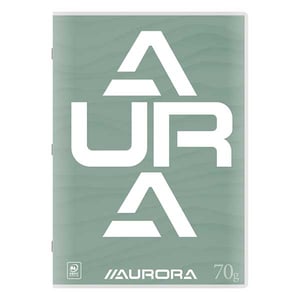 Afbeelding van Aurora 36LQ10/G schrift | A4 | geruit | 70 gr. | 36 vel | groen