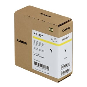 Afbeelding van Canon PFI-110Y inktcartridge geel (origineel)