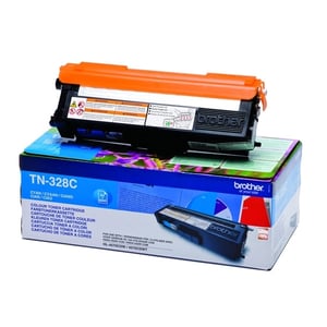 Afbeelding van Brother TN-328C toner cartridge cyaan extra hoge capaciteit (origineel)