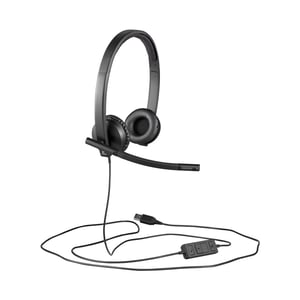 Afbeelding van Logitech H570e stereo bekabelde headset | USB | zwart