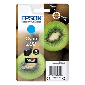 Afbeelding van Epson 202 inktcartridge cyaan (origineel)