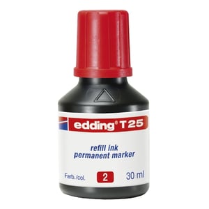 Afbeelding van Edding T 25 navulling | rood | 30 ml