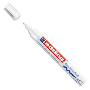 Afbeelding van Edding 750 glanslakmarker | wit | ronde punt | 2 - 4 mm