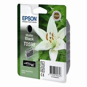 Afbeelding van Epson T0598 inktcartridge mat zwart (origineel)