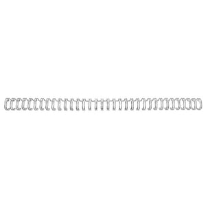Afbeelding van GBC 2101 metalen draadrug | A4 | metaal | zilver | tot 35 vel | 100 stuks