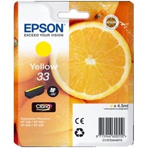 Afbeelding van Epson T3344 nr. 33 inktcartridge geel (origineel)