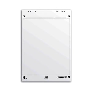 Afbeelding van Oxford 400096277 Smart Chart flipoverblok blanco | wit | 3 x 20 vel