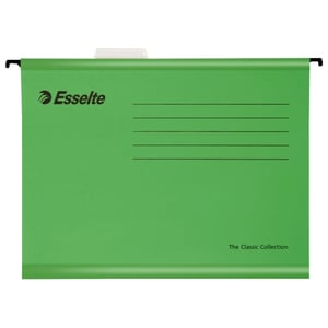 Afbeelding van Esselte 90318 Classic versterkte hangmap | A4 | karton | groen | 25 stuks